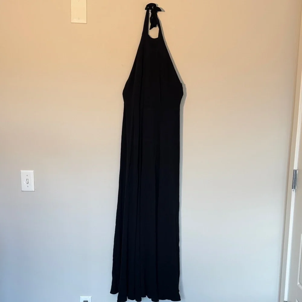 Reformation Halter Black Maxi Dress - XS